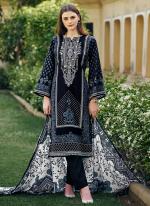 Pure Cotton Black Festival Wear Digital Printed Straight Suit